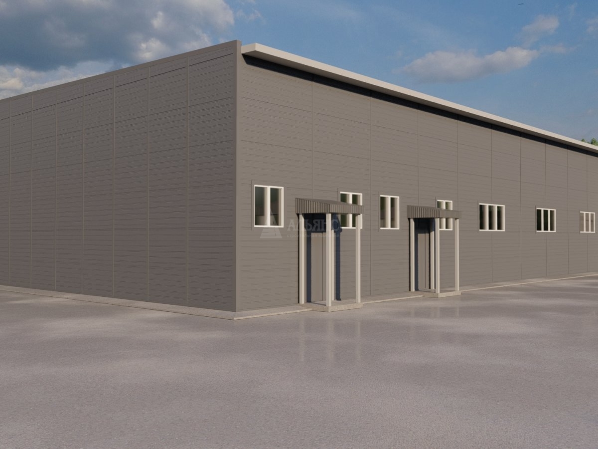 3D визуализация СТО из сэндвич-панелей - фото 3