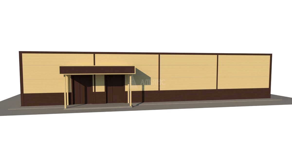 3D визуализация Магазин из сэндвич-панелей - фото 8
