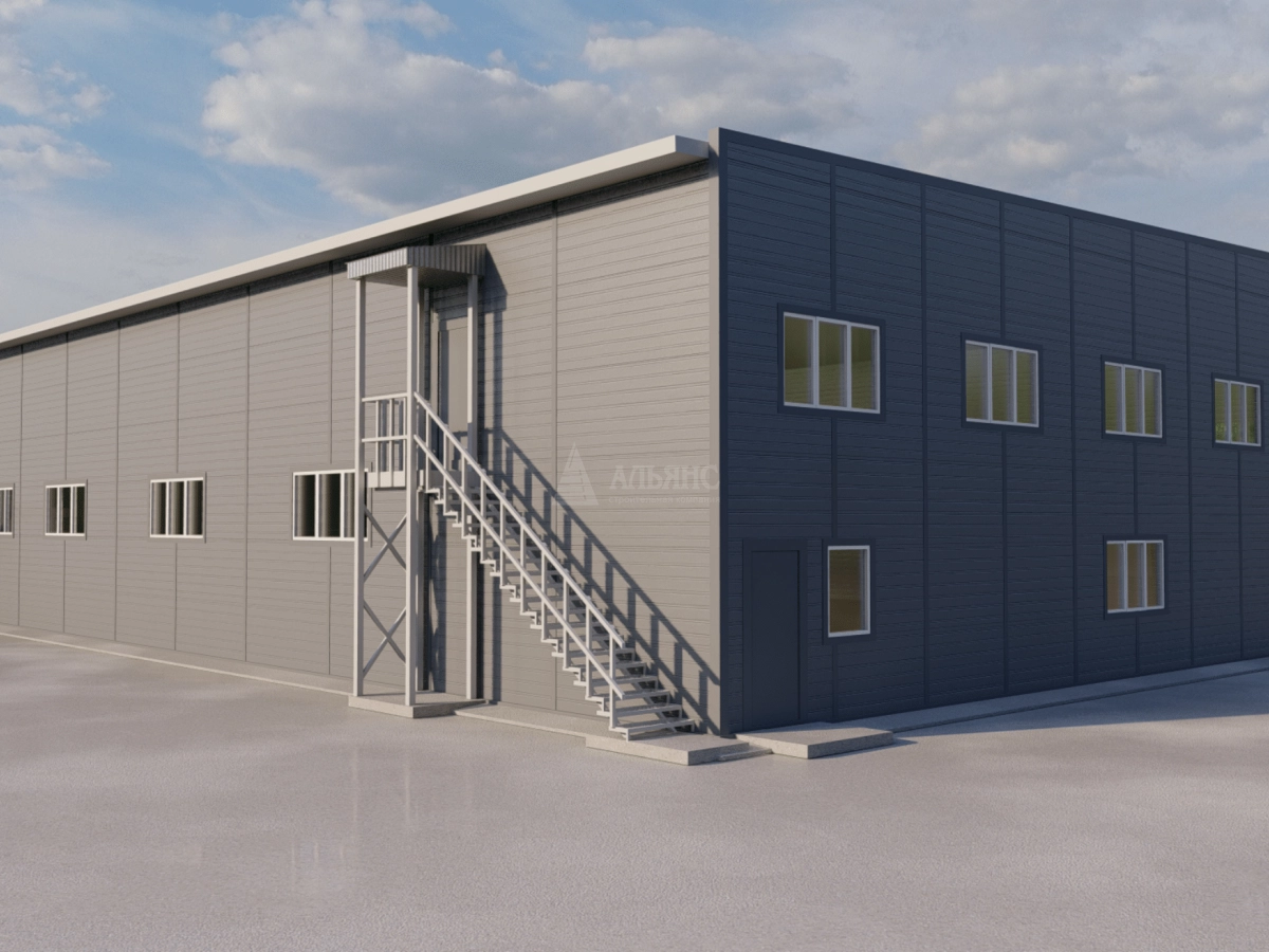 3D визуализация СТО из сэндвич-панелей - фото 8