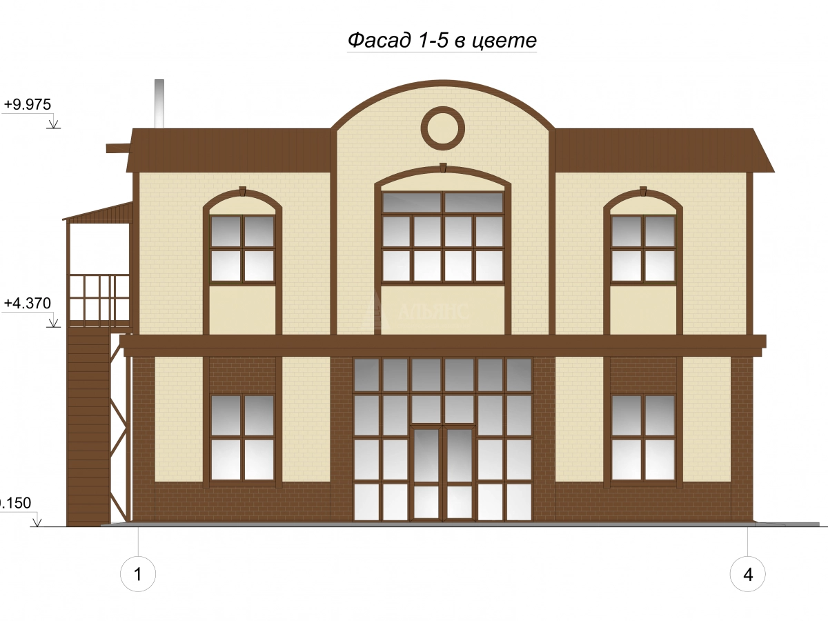 3D визуализация Магазин из сэндвич-панелей - фото 12