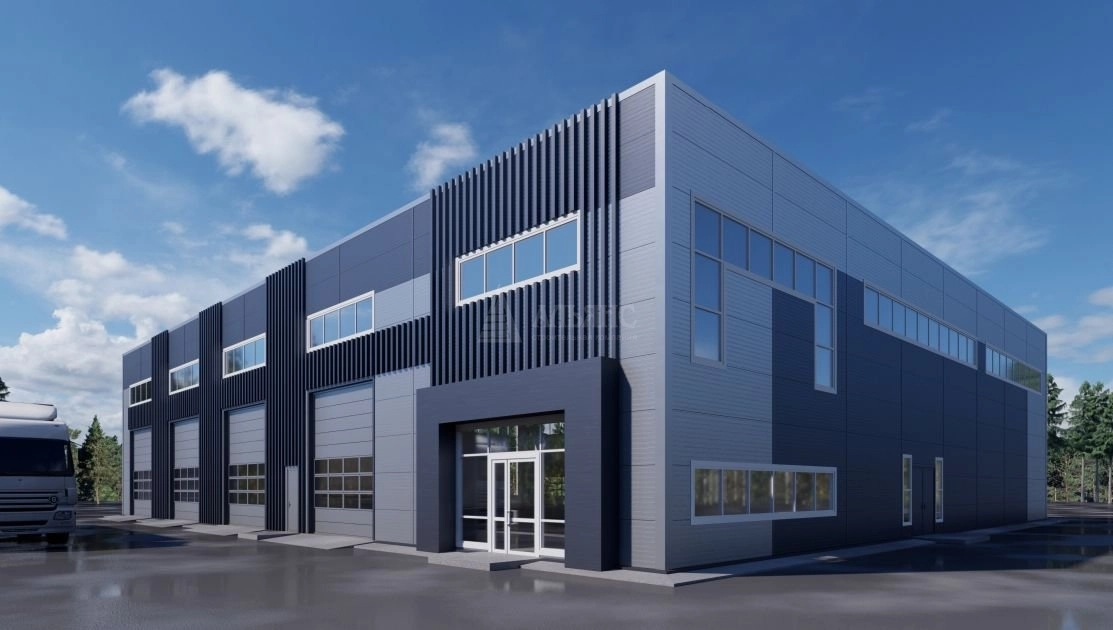 3D визуализация СТО из сэндвич-панелей - фото 2