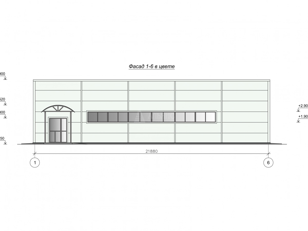 Планировка Магазин "Магнит" из сэндвич-панелей -  фото 8
