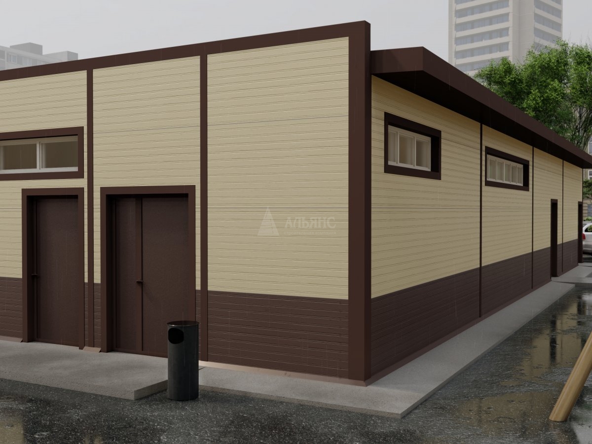 3D визуализация Магазин из сэндвич-панелей - фото 6